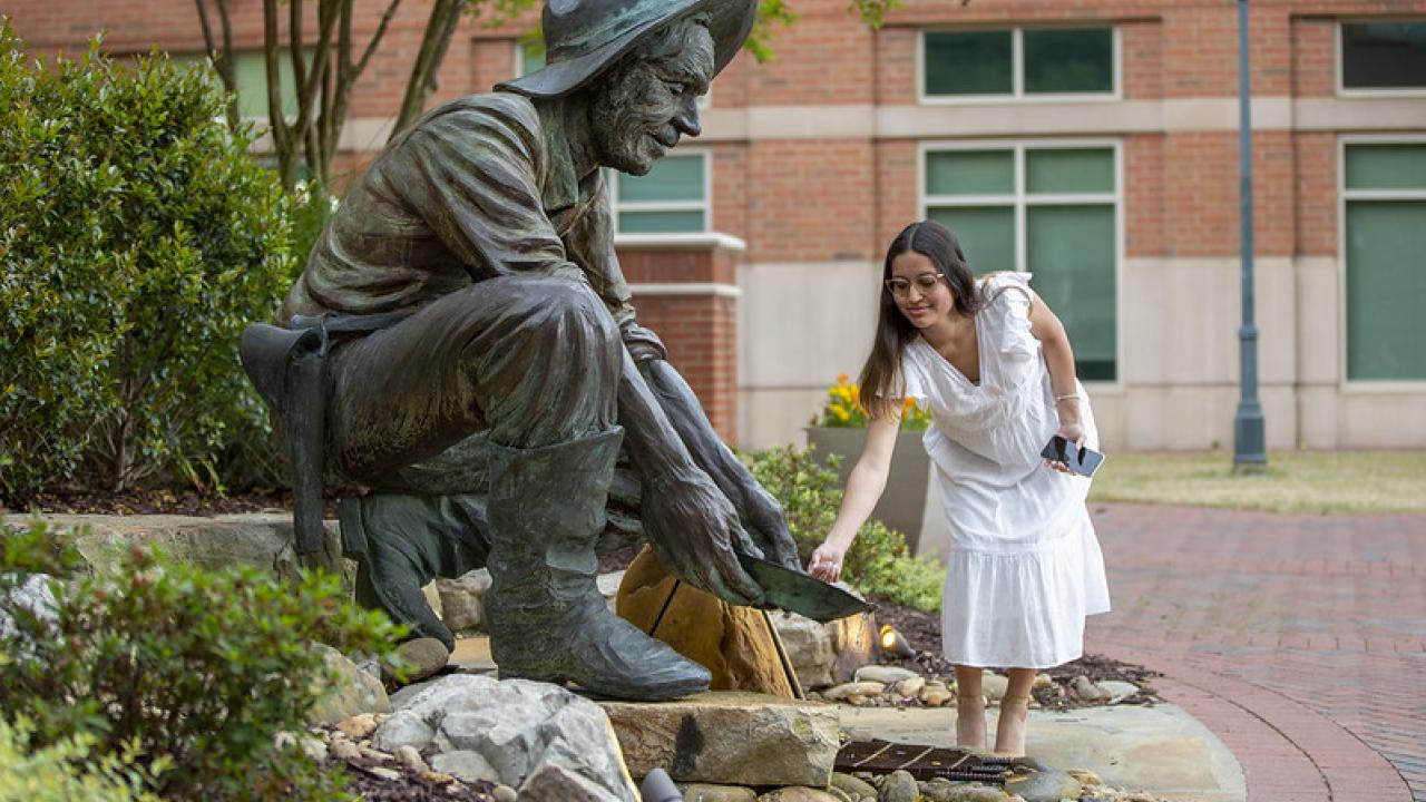 Niner Miner Sculpture, UNC Charlotte - Clio