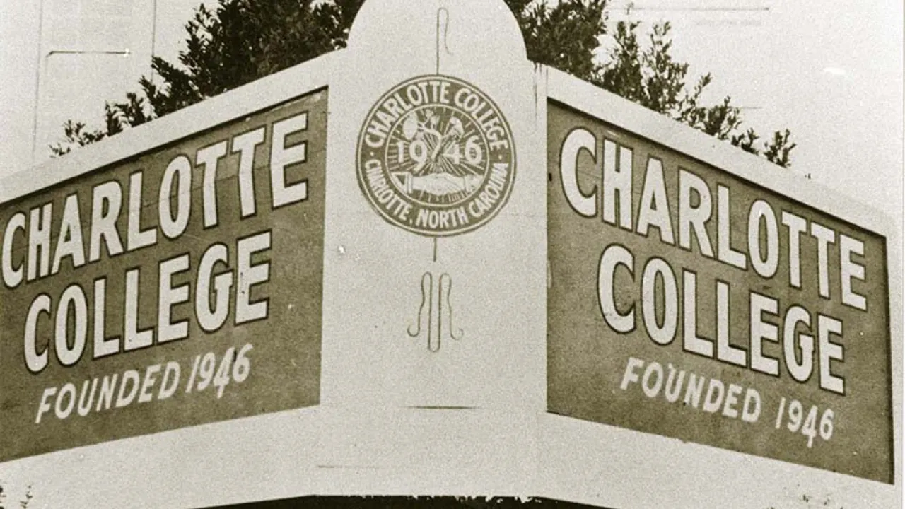 Charlotte College Sign